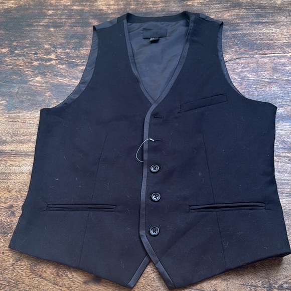 New mens black button up vest size 40R by H&M - Picture 4 of 8
